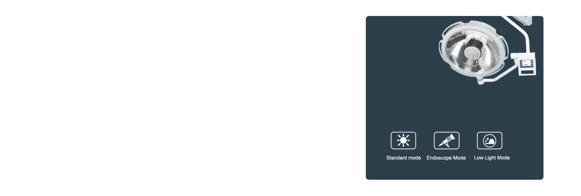 Three lighting modes