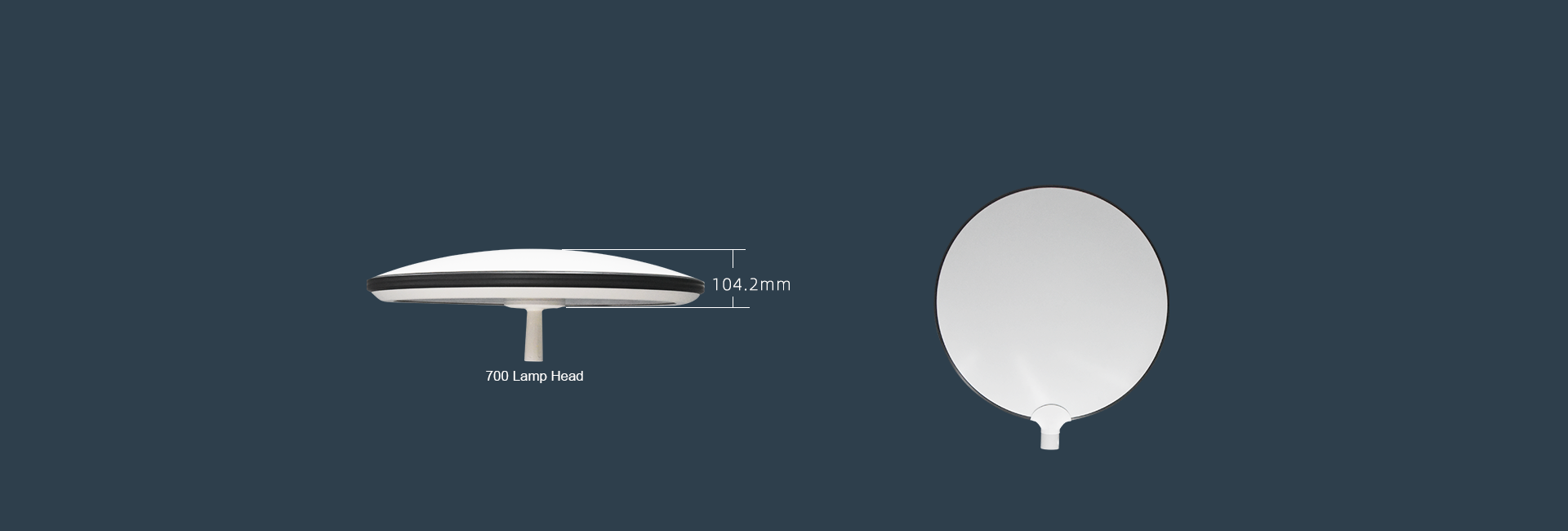 Thin lamp head design