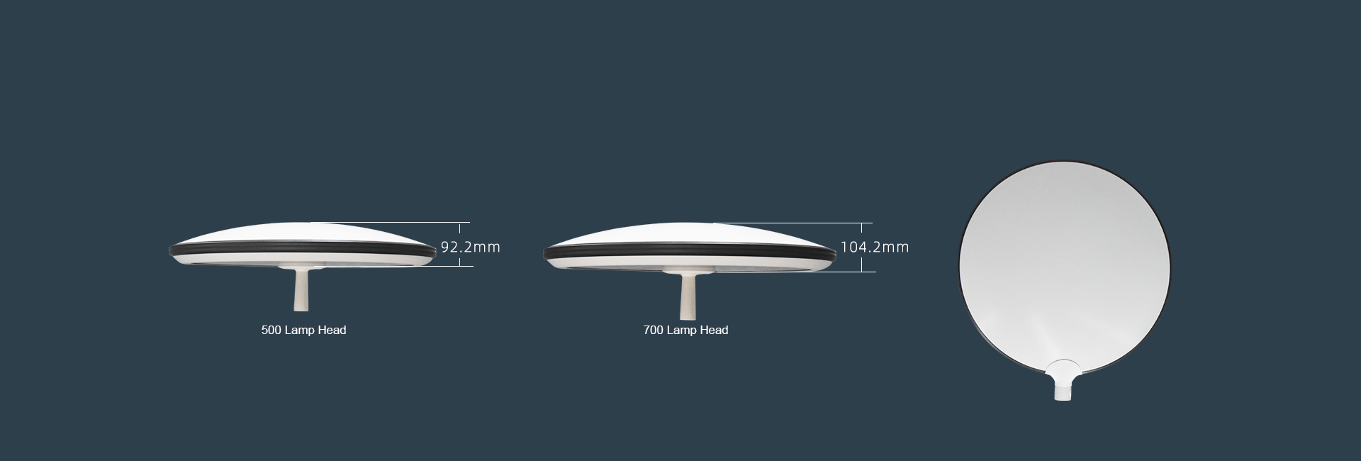 Thin lamp head design