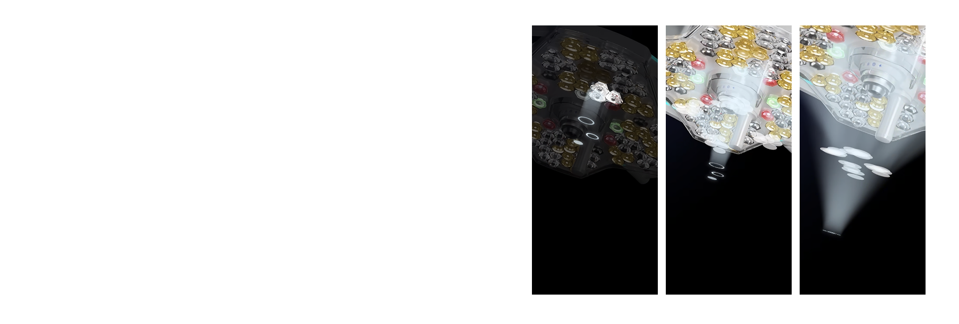 Multiple light spots overlapping Technology